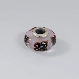 Pandora Pink Butterfly Kisses Murano Glass Charm Bead S925 ALE